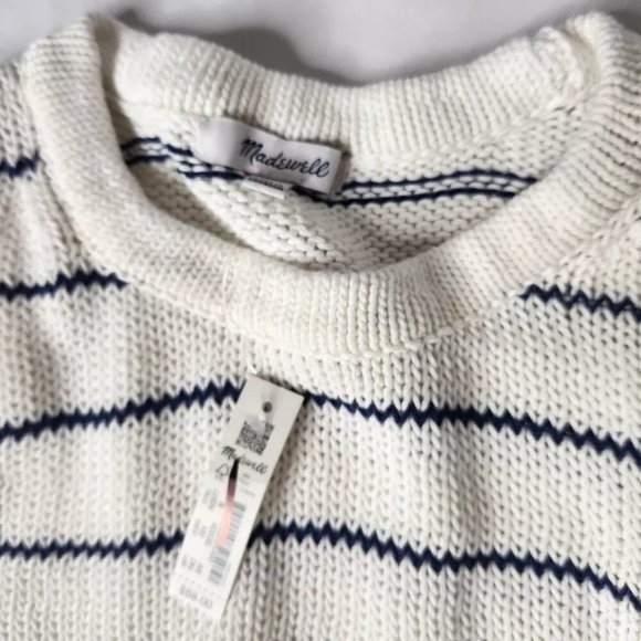 Madewell Women's Size Medium Striped Melina Top Shirt Sleeveless - Picture 9 of 9